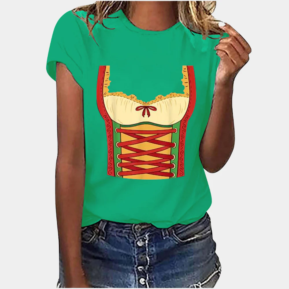 Damen T-Shirt mit Oktoberfest-Bedrucken | Kurzarm - Image 2