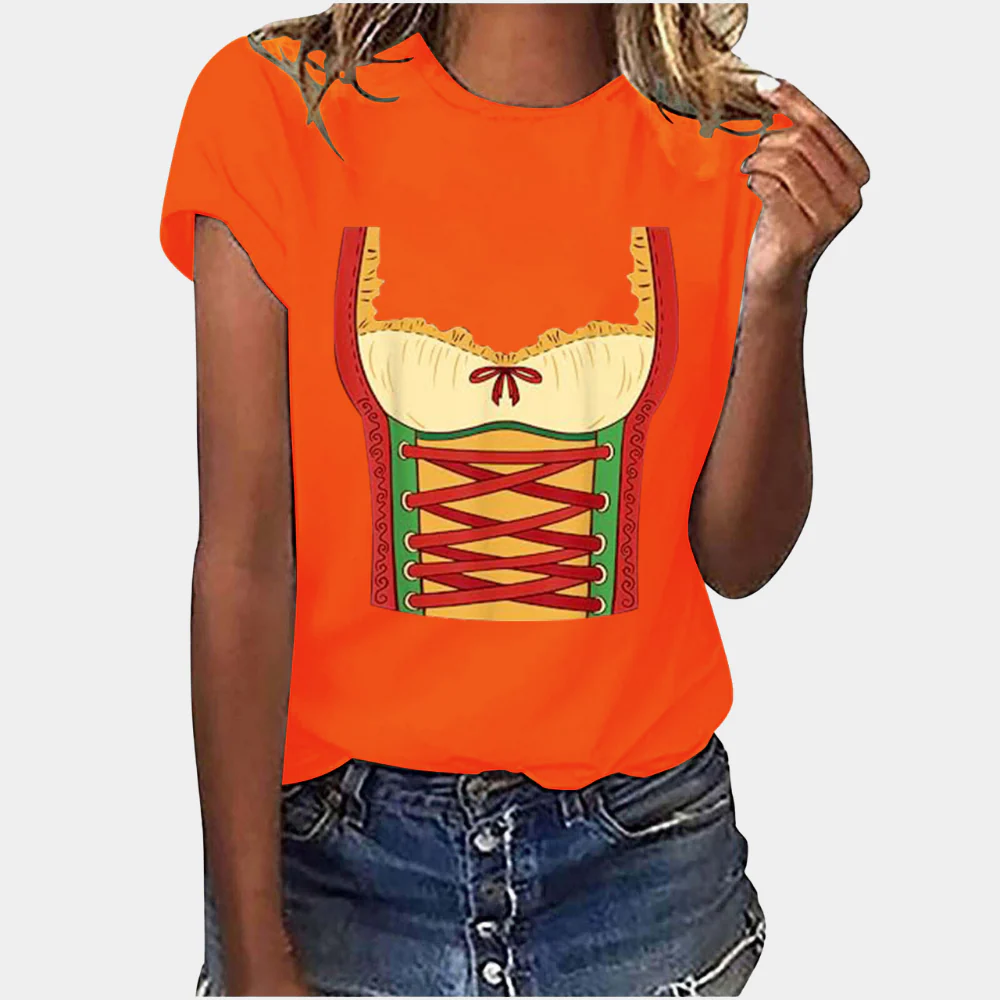 Damen T-Shirt mit Oktoberfest-Bedrucken | Kurzarm - Image 4