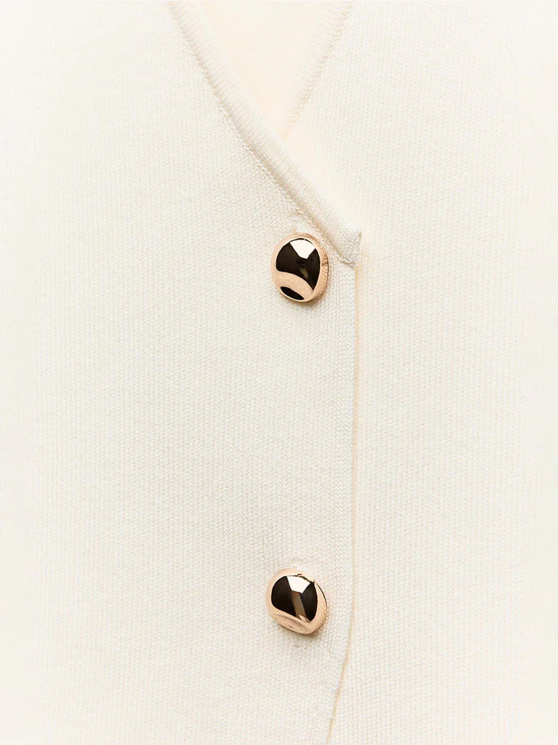 Damen Top | ärmellose Gilet-Form mit V-Ausschnitt - Image 4