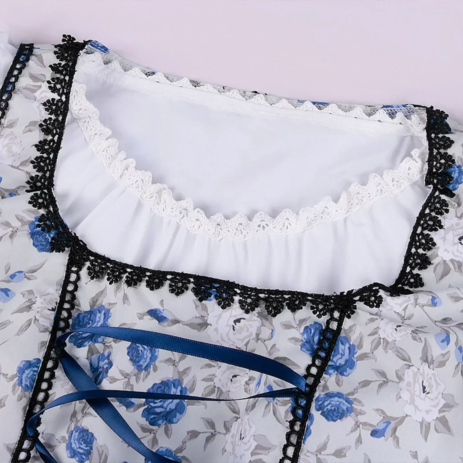 Damen Traditionelles Blau Oktoberfest Dirndl Kleid - Image 3