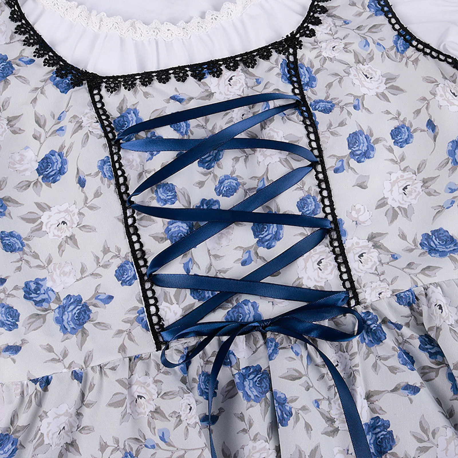 Damen Traditionelles Blau Oktoberfest Dirndl Kleid - Image 4