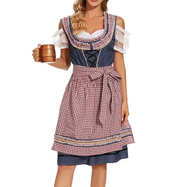 Damen Traditionelles Deutsch Oktoberfest Dirndl Kleid - Image 4