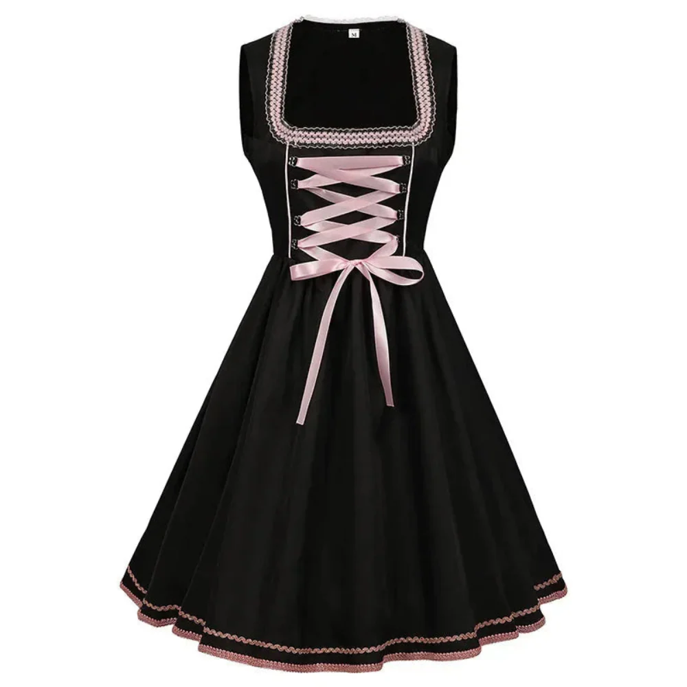 Damen Traditionelles Dirndlkleid mit Stickerei | Midi - Image 3