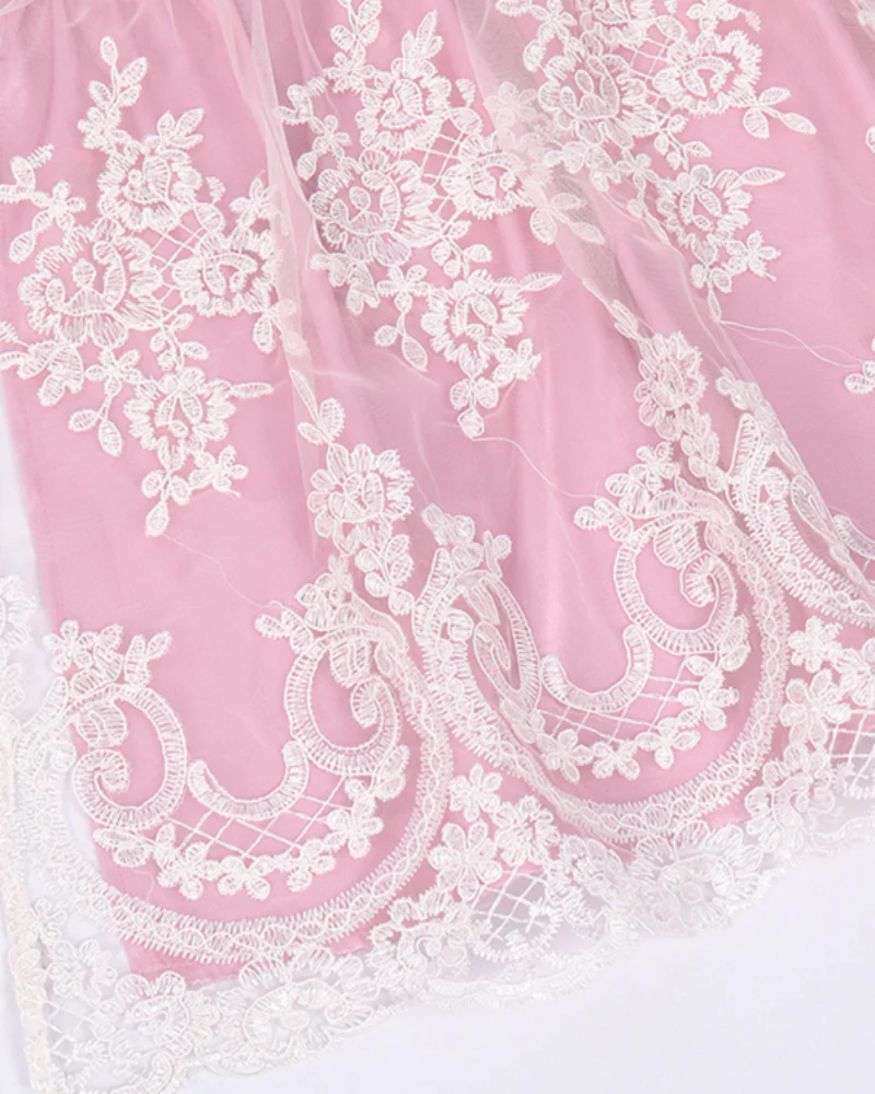 Damen Traditionelles Sommerkleid | Midi Dirndl in Rosa - Image 3