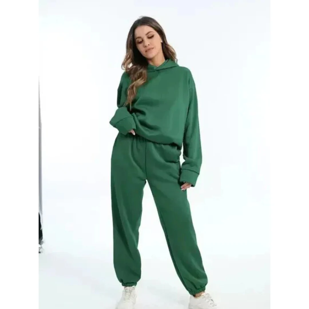 Damen Trainingsset | Zweiteiliges Oversize-Set Lässig - Image 2
