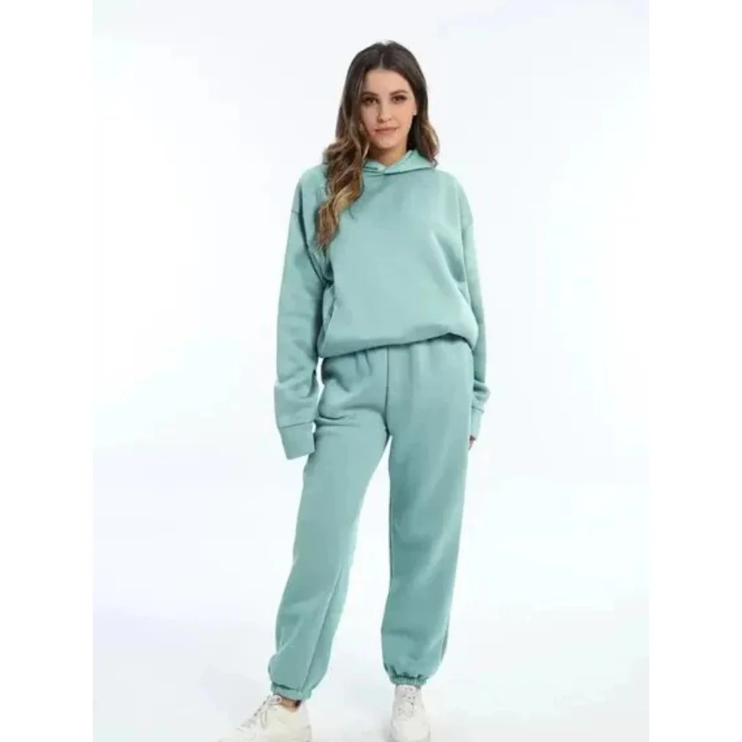 Damen Trainingsset | Zweiteiliges Oversize-Set Lässig - Image 3