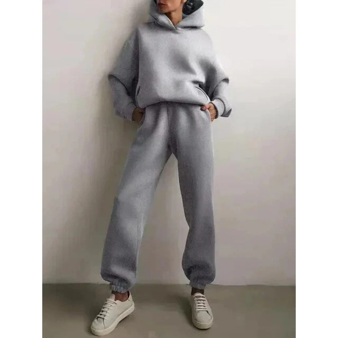 Damen Trainingsset | Zweiteiliges Oversize-Set Lässig - Image 5
