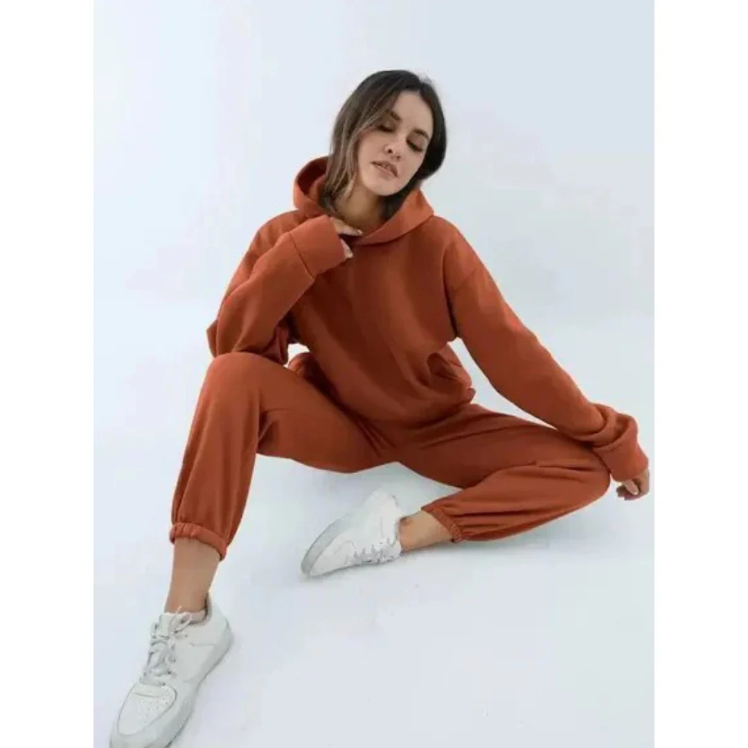 Damen Trainingsset | Zweiteiliges Oversize-Set Lässig - Image 7