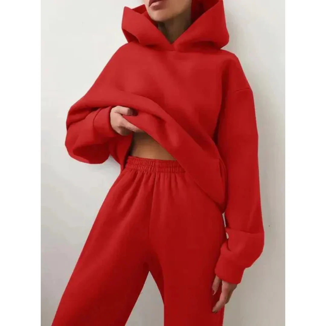 Damen Trainingsset | Zweiteiliges Oversize-Set Lässig - Image 8