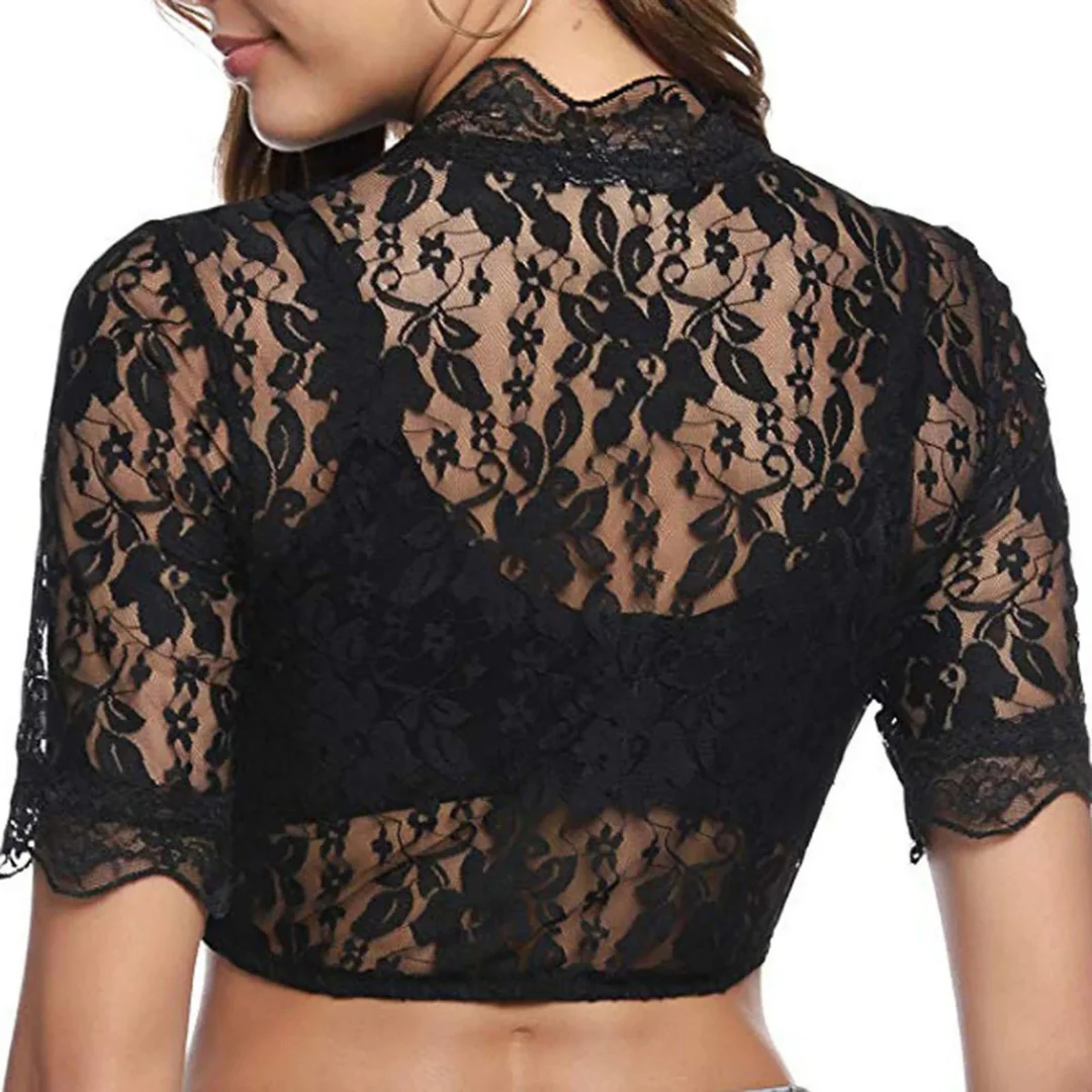 Damen V-Ausschnitt Oktoberfest Dirndl Bluse - Image 4