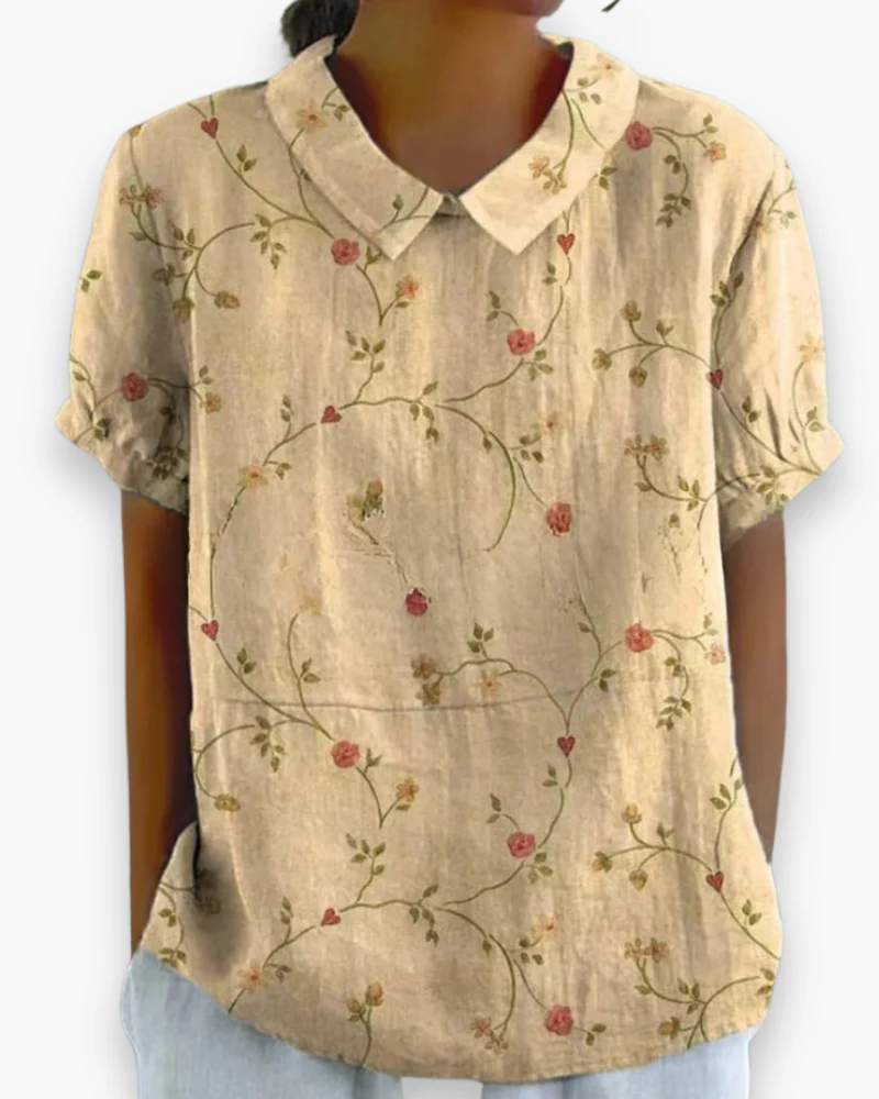 Damen Verspielt Blumendruck Hemdbluse | Locker - Image 3