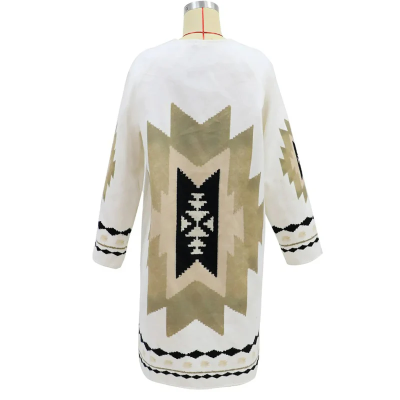 Damen Vintage Bohème Strickjacke | Lang - Image 7