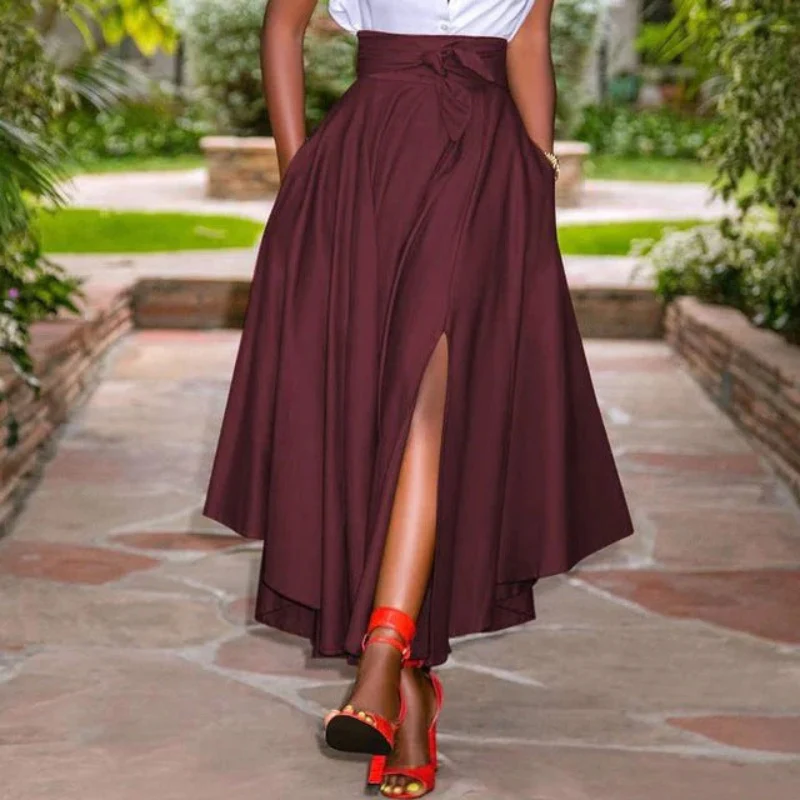 Damen Vintage Eleganter Maxirock | Lang - Image 4