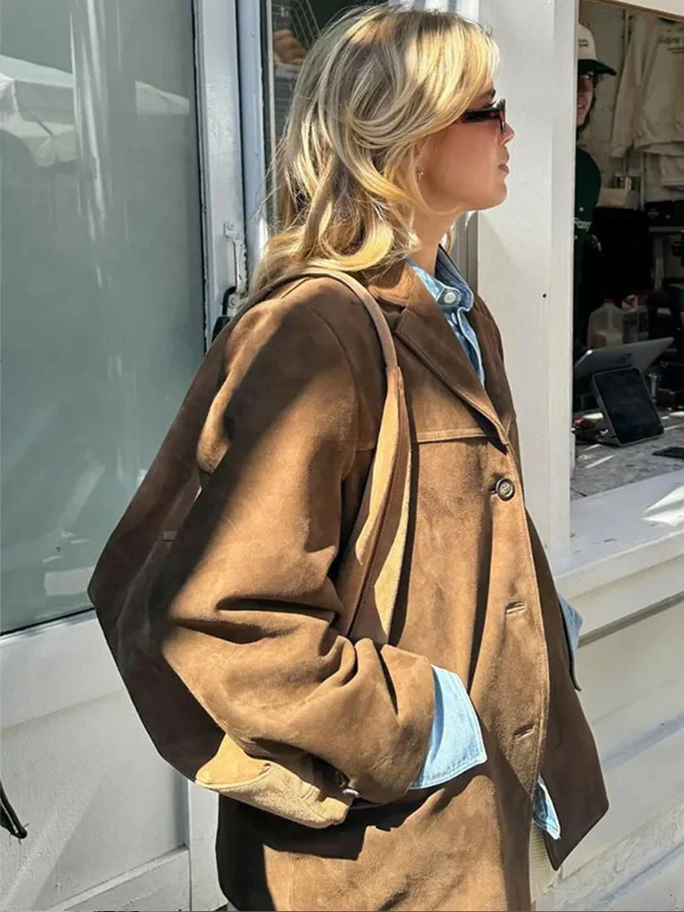 Damen Vintage-Herbstmantel | übergroß - Image 6