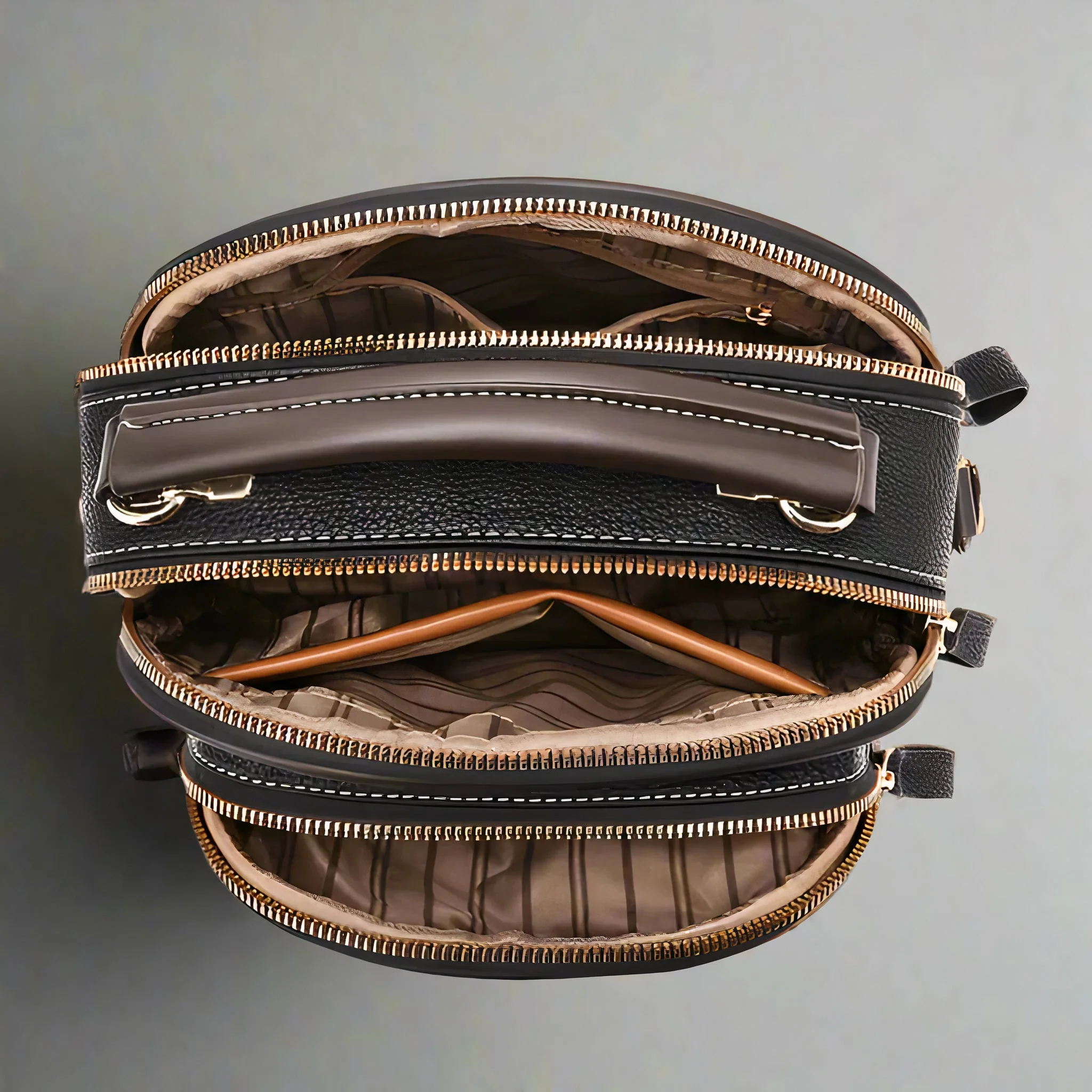 Damen Vintage Leder Crossbody Tasche - Priselle - Image 2