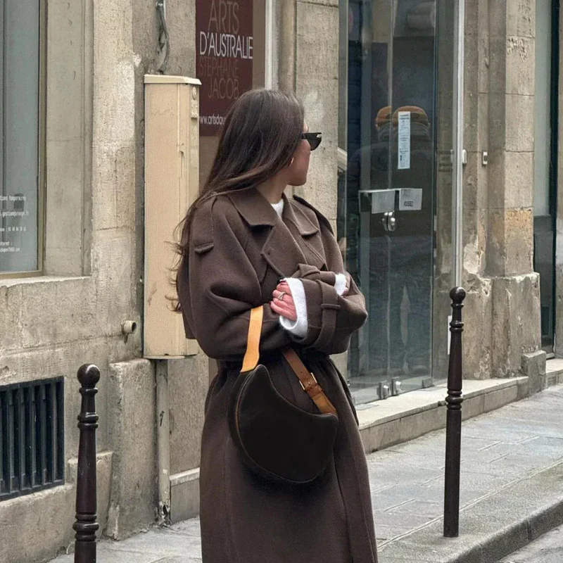 Damen Vintage-Trenchcoat mit Gürtel | Lang - Image 2