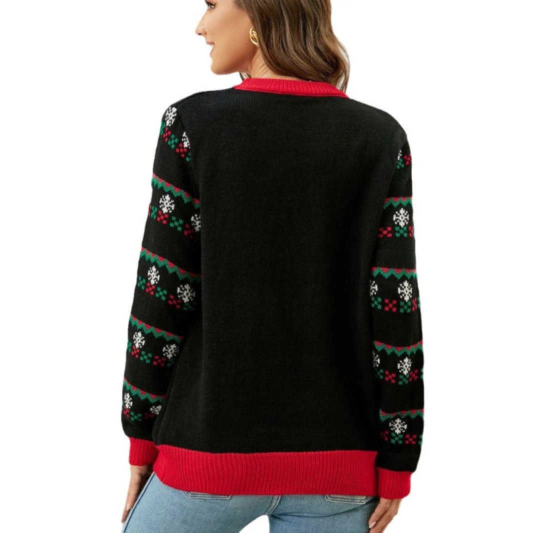 Damen Vintage Weihnachts-Pullover – Kuscheliger Stoff - Image 2
