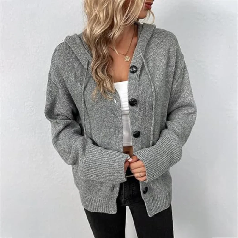 Damen Warme Strickjacke | Knopfjacke - Image 2