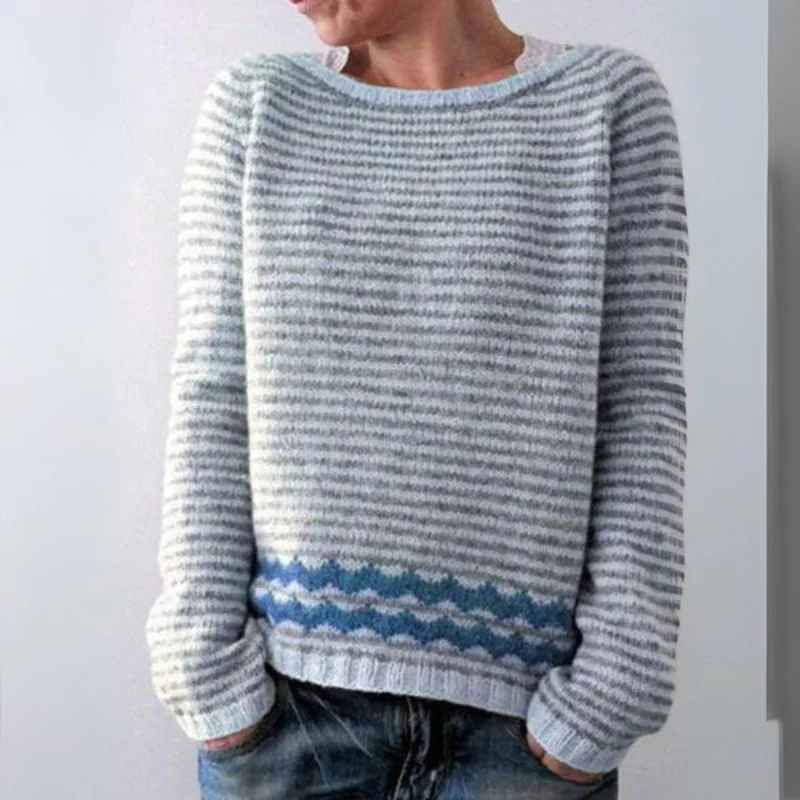 Damen warmer Herbstpullover | Norwegisch