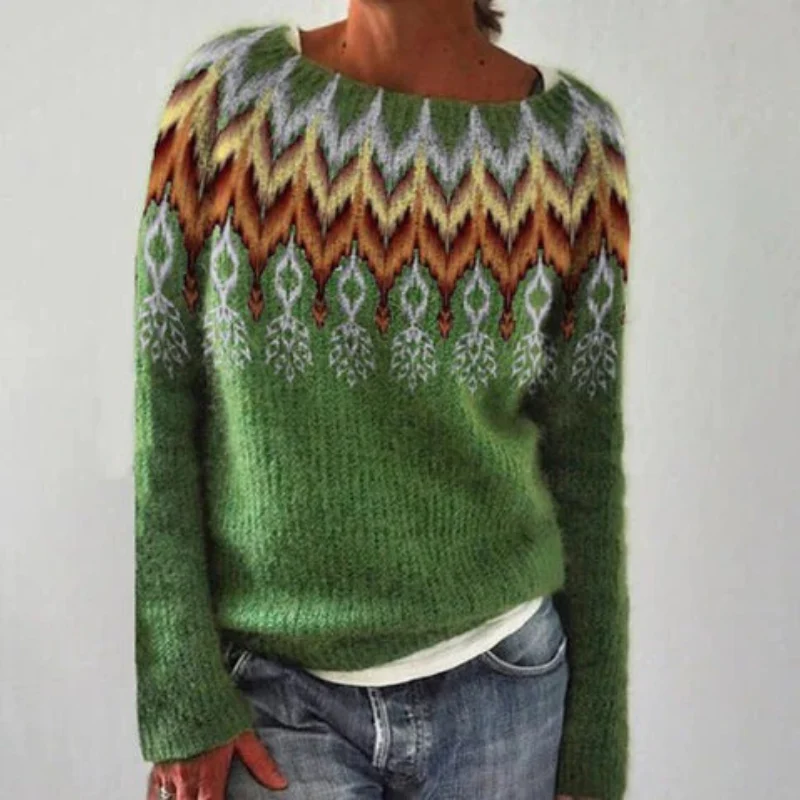 Damen warmer Herbstpullover | Norwegisch - Image 3