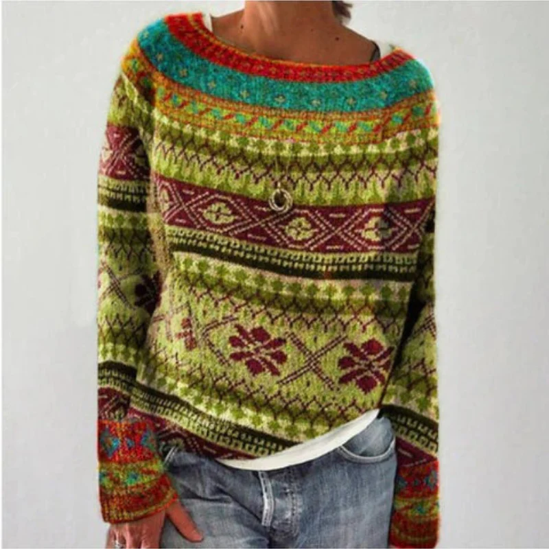 Damen warmer Herbstpullover | Norwegisch - Image 4