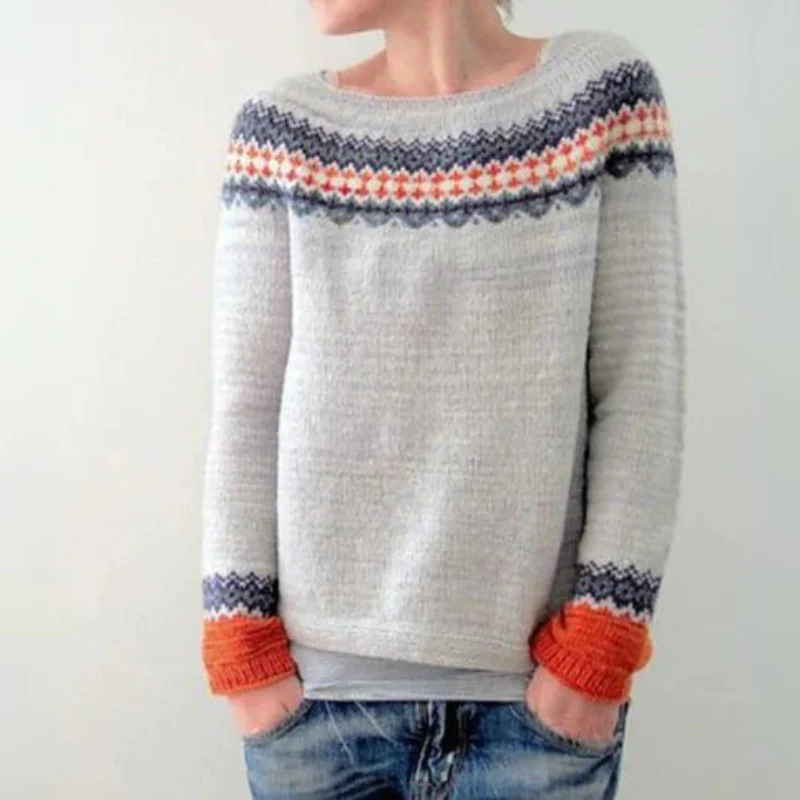 Damen warmer Herbstpullover | Norwegisch - Image 5