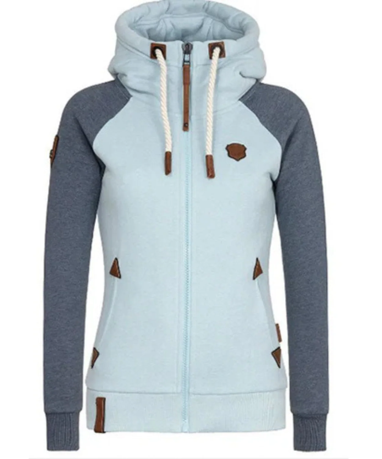 Damen warmer Hoodie | Reißverschluss - Image 4