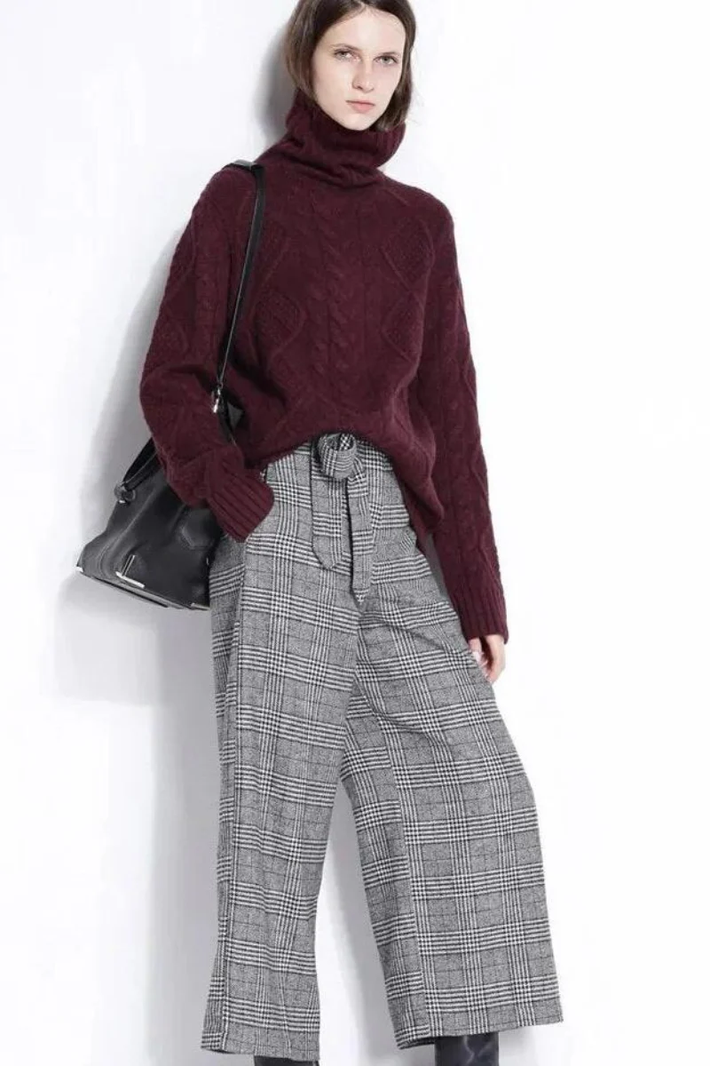 Damen warmer und dicker Pullover | Rollkragen - Image 7
