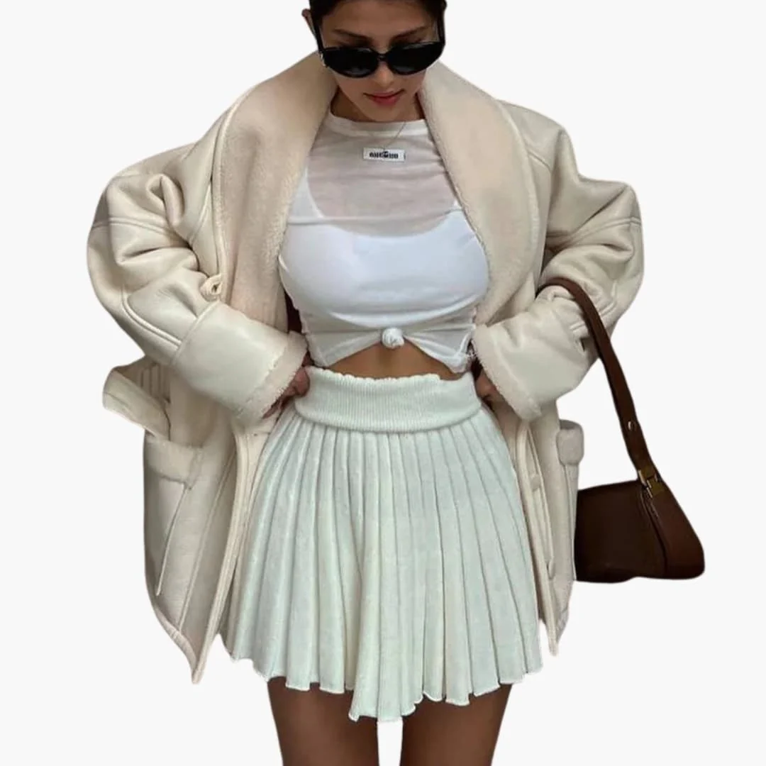 Damen Winterjacke mit Gürtel und Fronttaschen - Image 4