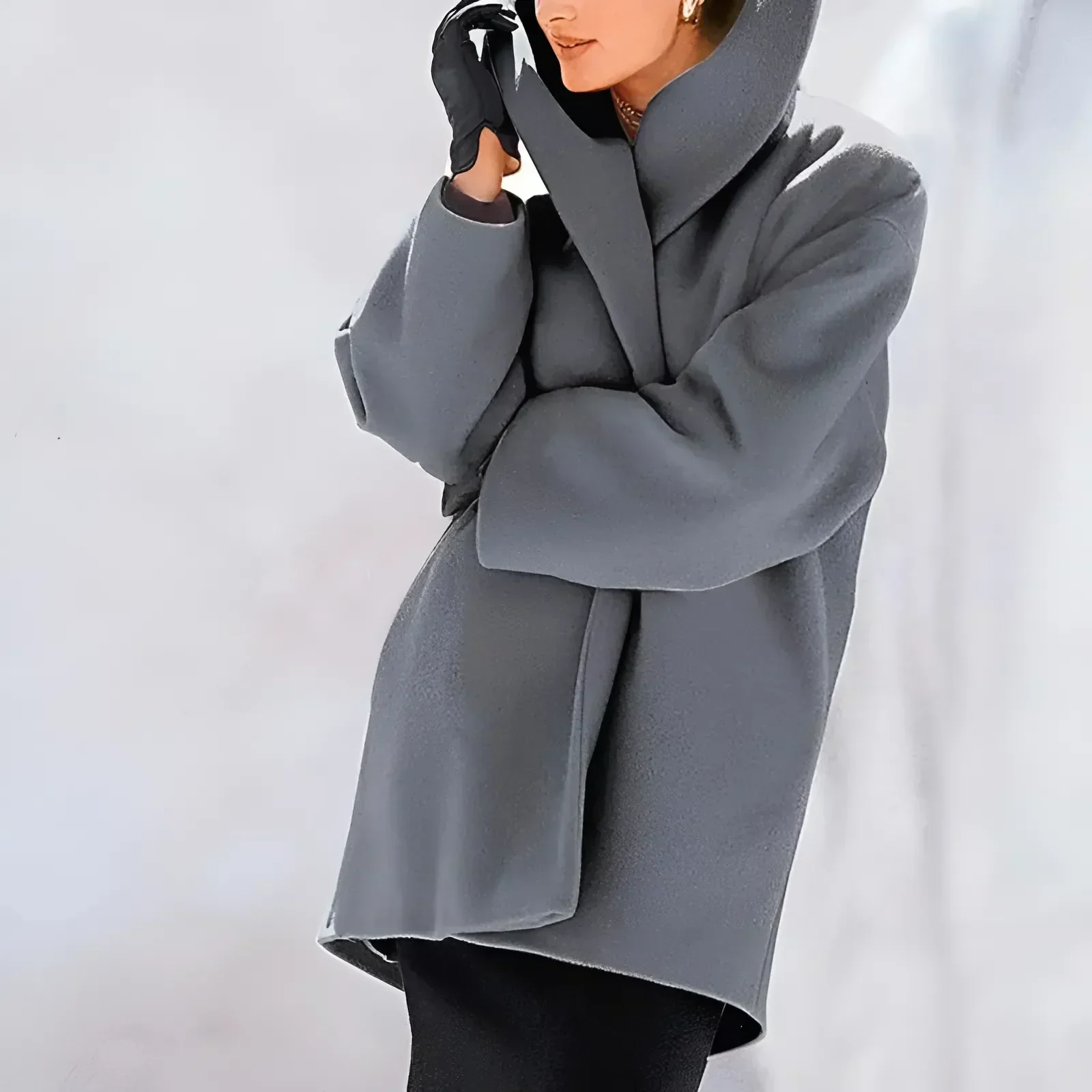 Damen-Wintermantel mit strukturdesign | Schnittdesign - Image 2