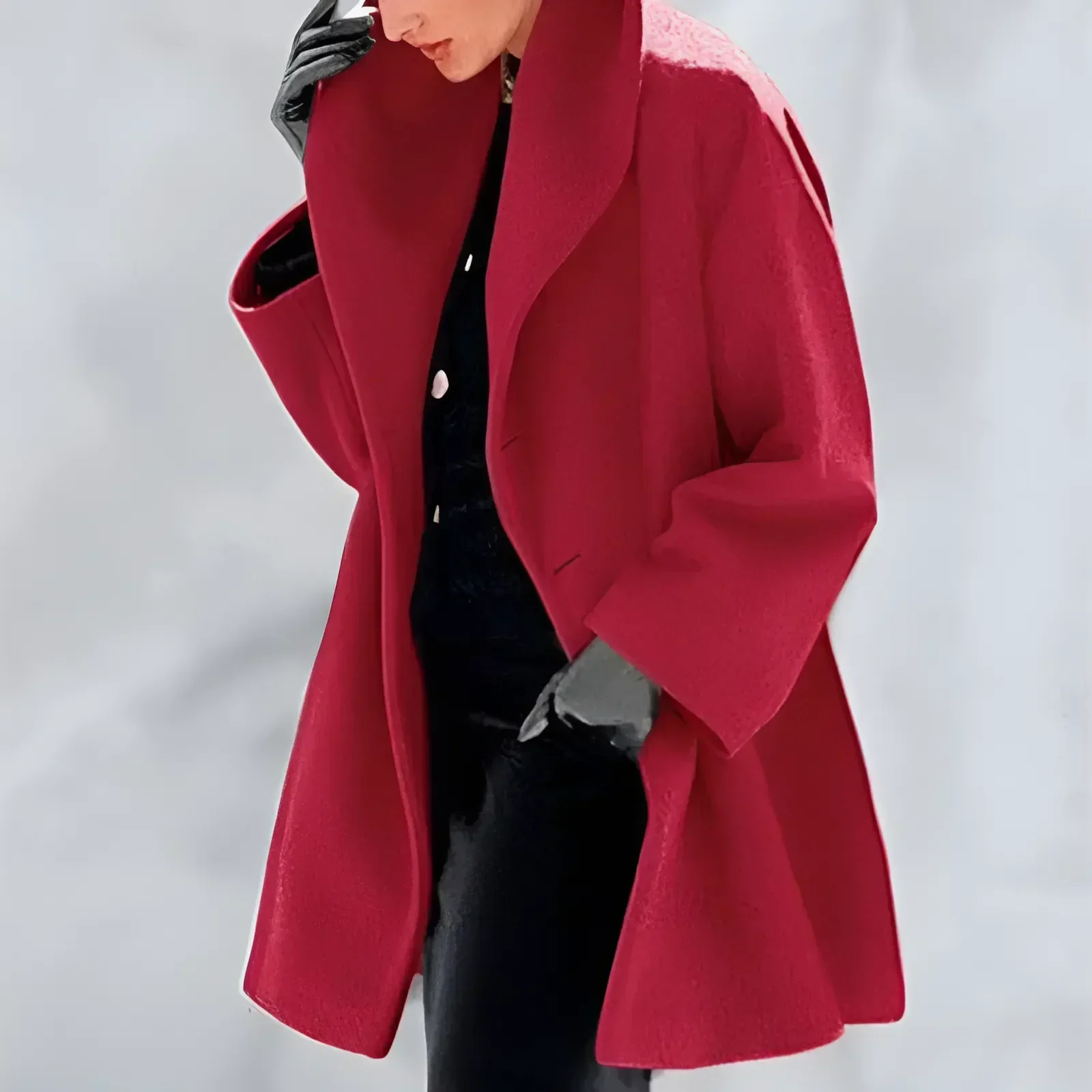 Damen-Wintermantel mit strukturdesign | Schnittdesign - Image 5