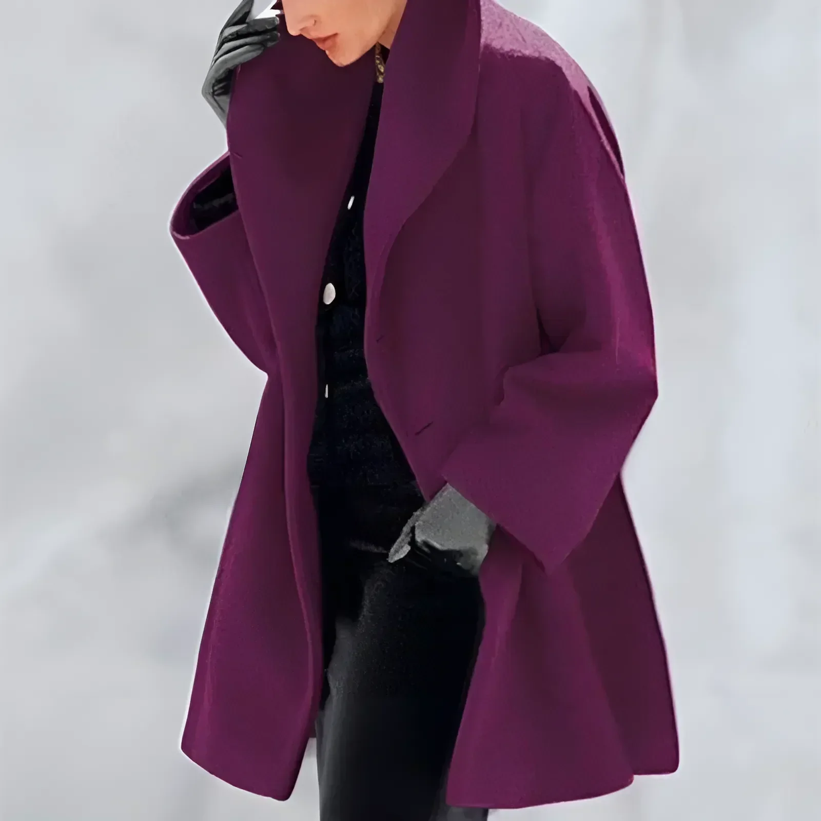 Damen-Wintermantel mit strukturdesign | Schnittdesign - Image 6