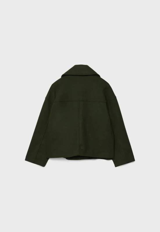 Damen Zweireihige Kurzjacke mit Breitem Reverskragen - Image 6