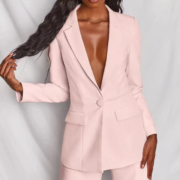 Damenanzug mit Blazer und Hose für Festliche Anlässe - Eleganter Damen Anzug - Image 4