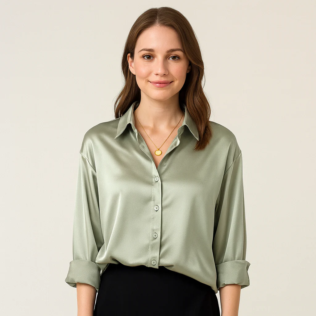 Damenbluse | Klassischer Vintage-Schnitt mit Silhouette - Image 4