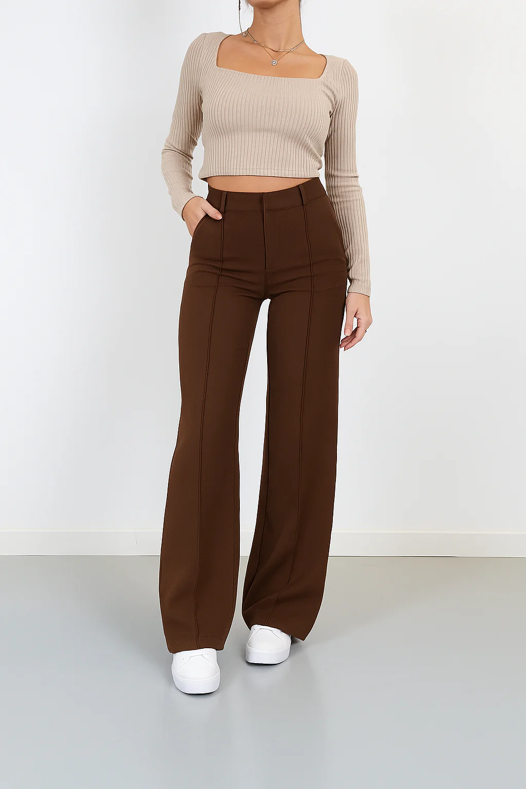 Damenhose | Hohe Taille mit geraden Beinen - Image 10