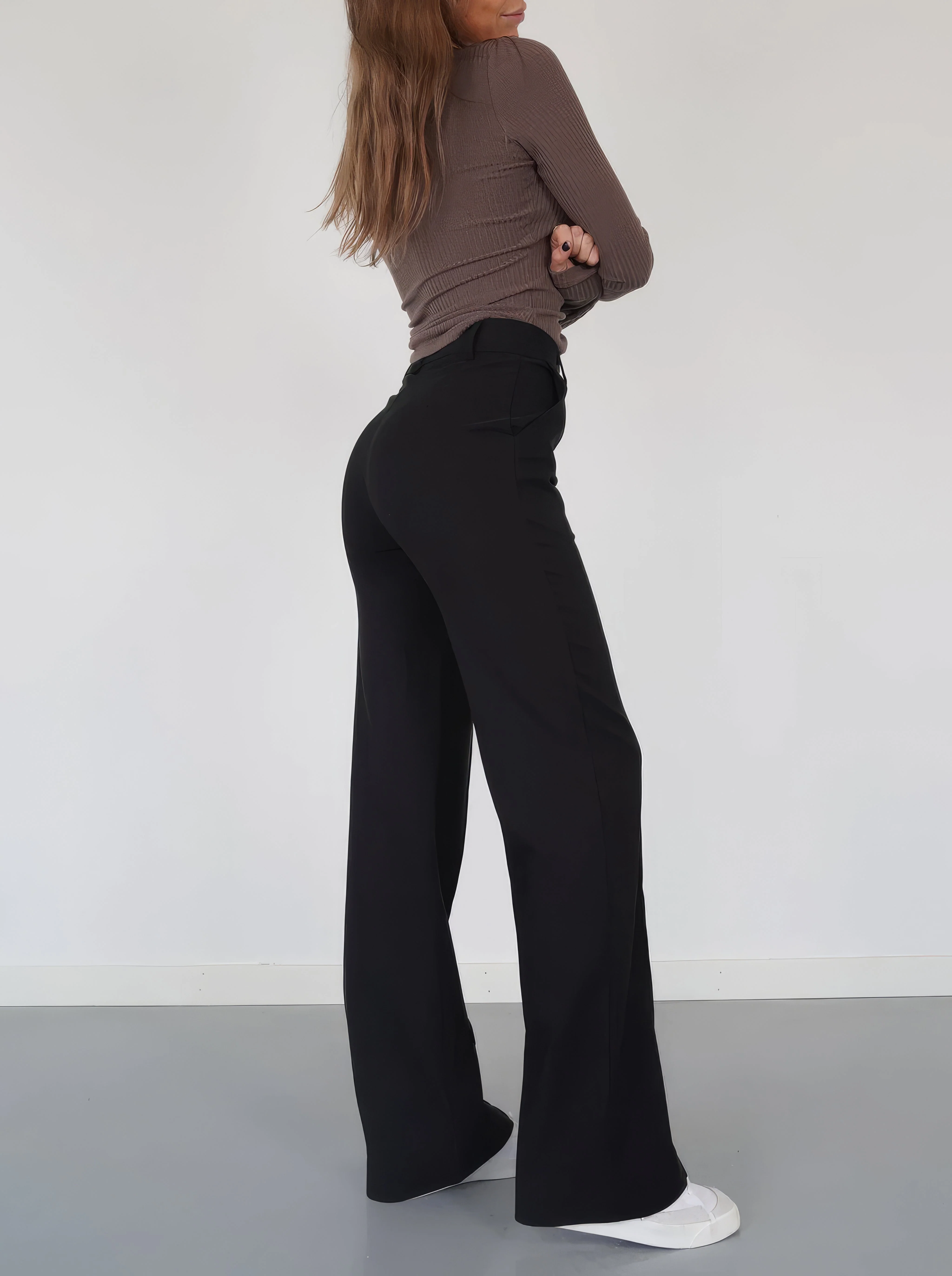 Damenhose | Hohe Taille mit geraden Beinen - Image 2