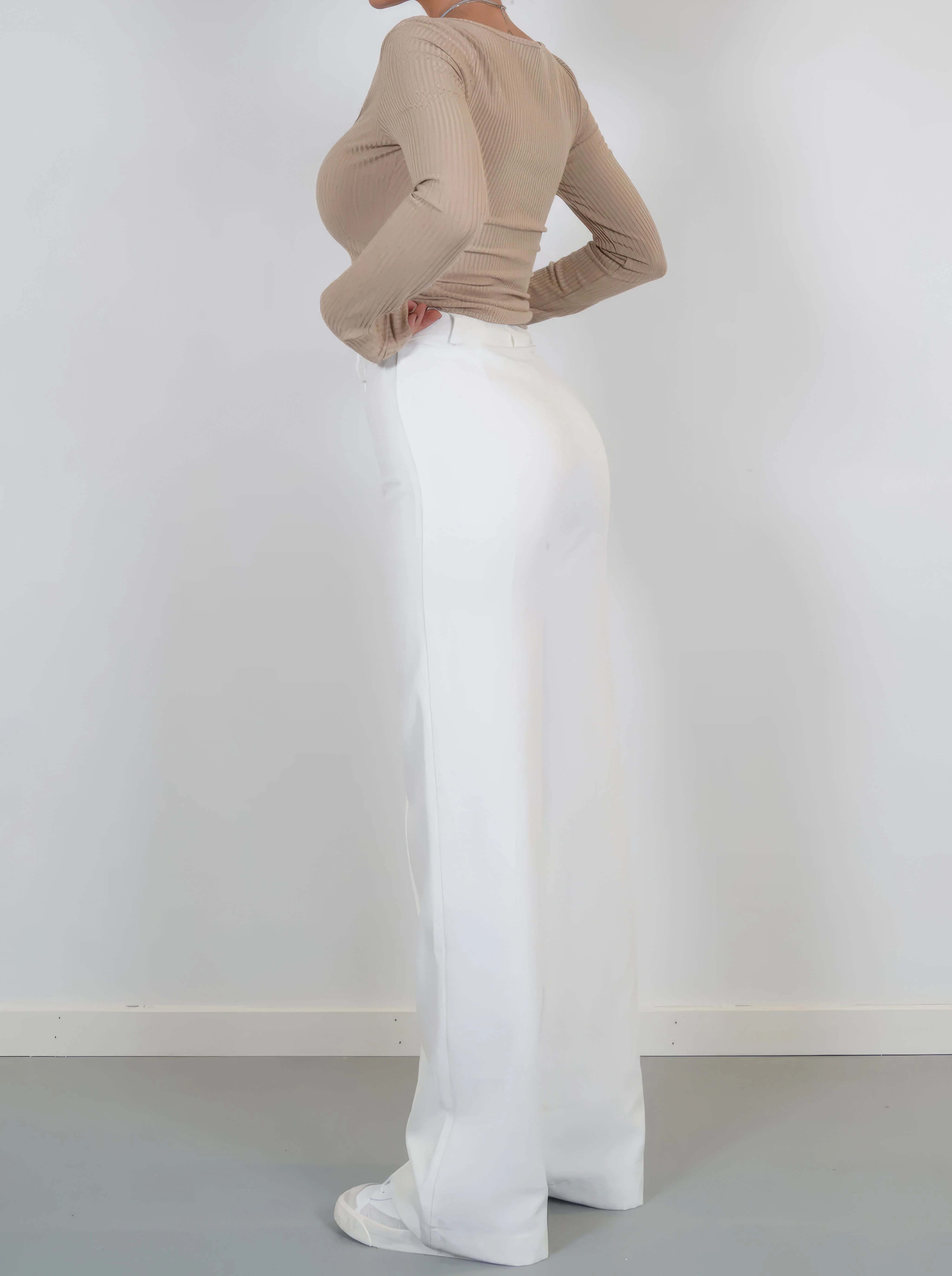 Damenhose | Hohe Taille mit geraden Beinen - Image 3