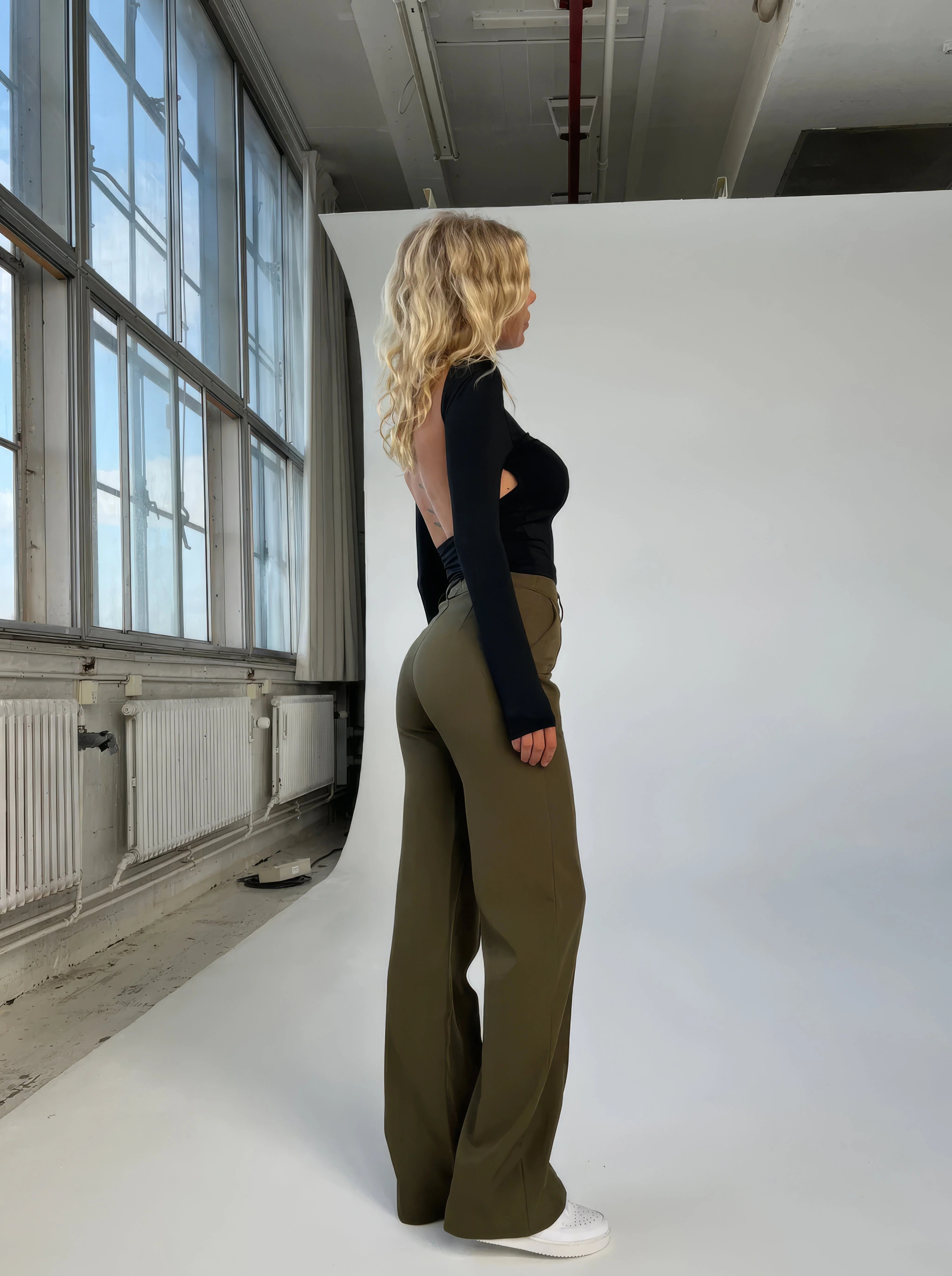 Damenhose | Hohe Taille mit geraden Beinen - Image 9