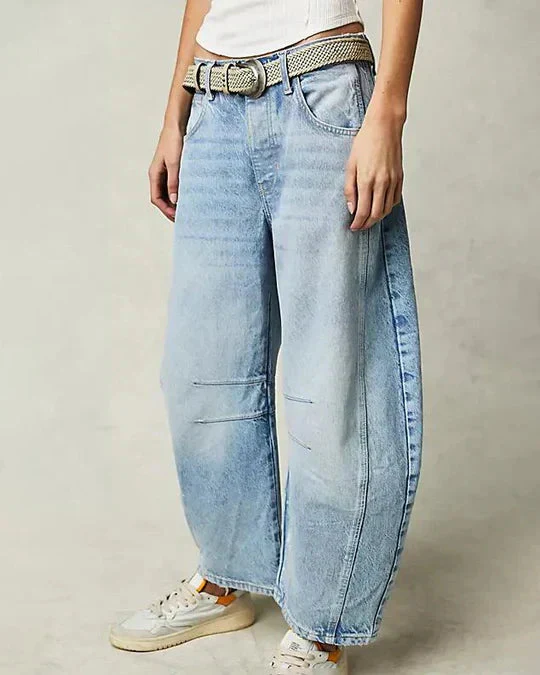 Damenhose mit weitem Bein und mittlerer Leibhöhe - Image 2