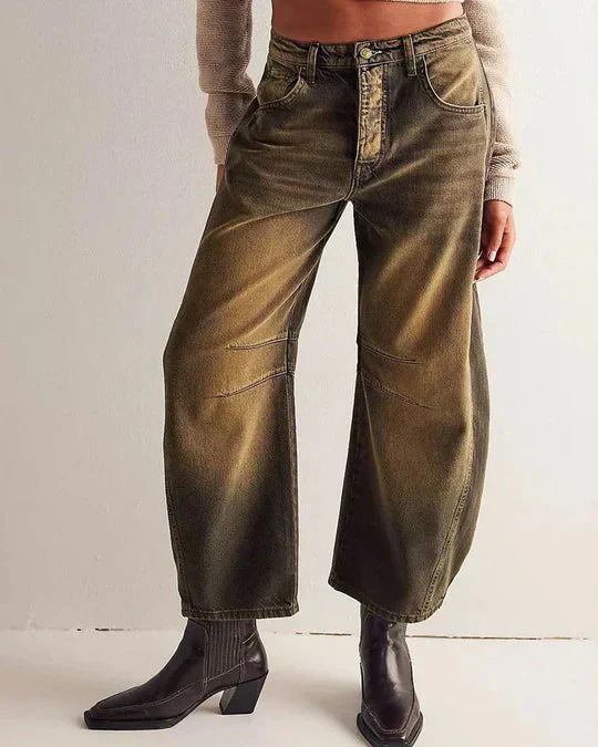 Damenhose mit weitem Bein und mittlerer Leibhöhe - Image 4