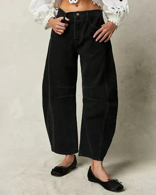 Damenhose mit weitem Bein und mittlerer Leibhöhe - Image 5