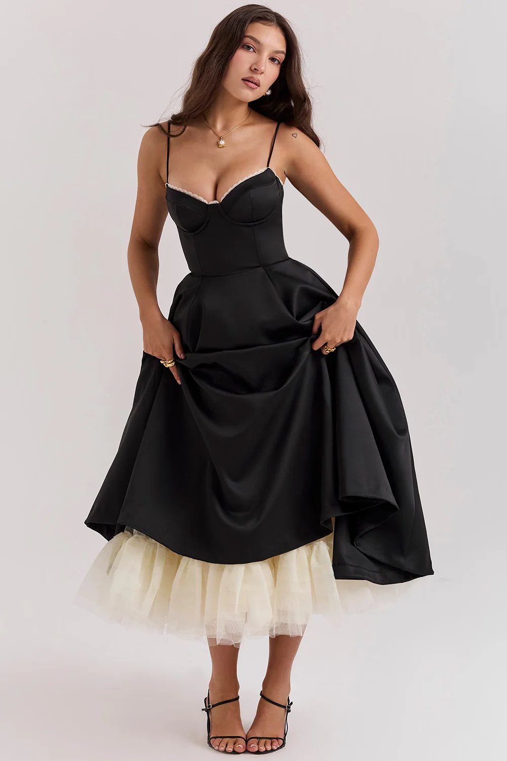 Damenkleid | A-Linie Rock und Korsettoberteil - Image 7