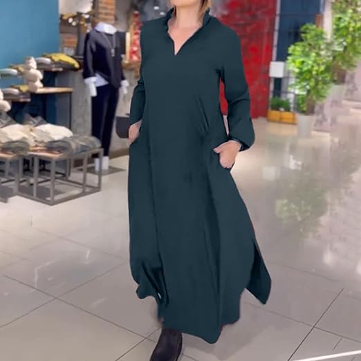 Damenkleid | Lange Ausführung mit gerader Linienführung - Image 10