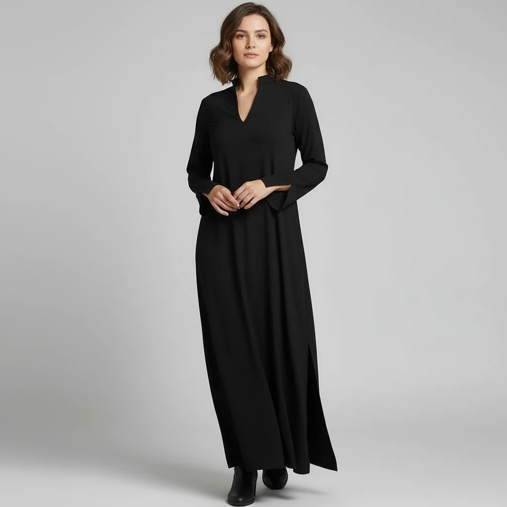 Damenkleid | Lange Ausführung mit gerader Linienführung - Image 11