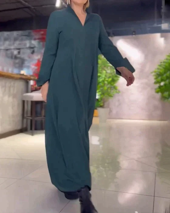 Damenkleid | Lange Ausführung mit gerader Linienführung - Image 5