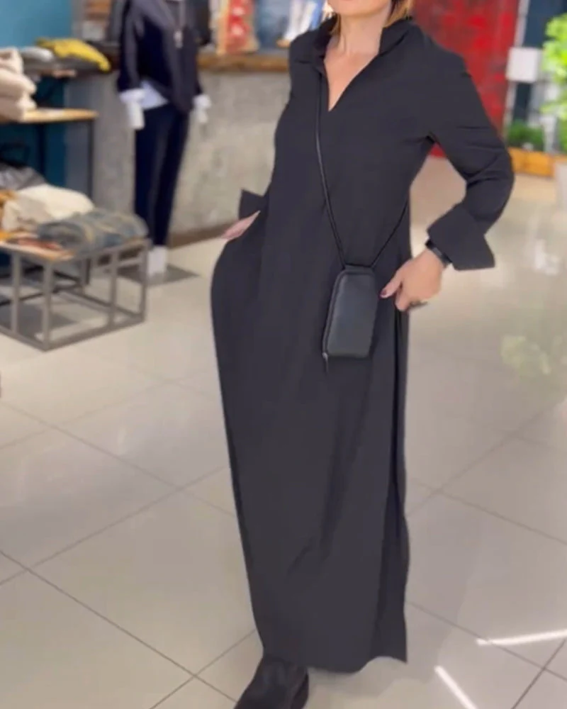 Damenkleid | Lange Ausführung mit gerader Linienführung - Image 6