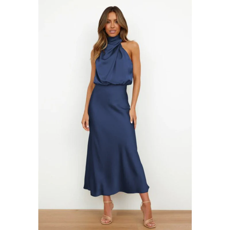 Damenkleid mit Halfterform | Midilänge - Image 5
