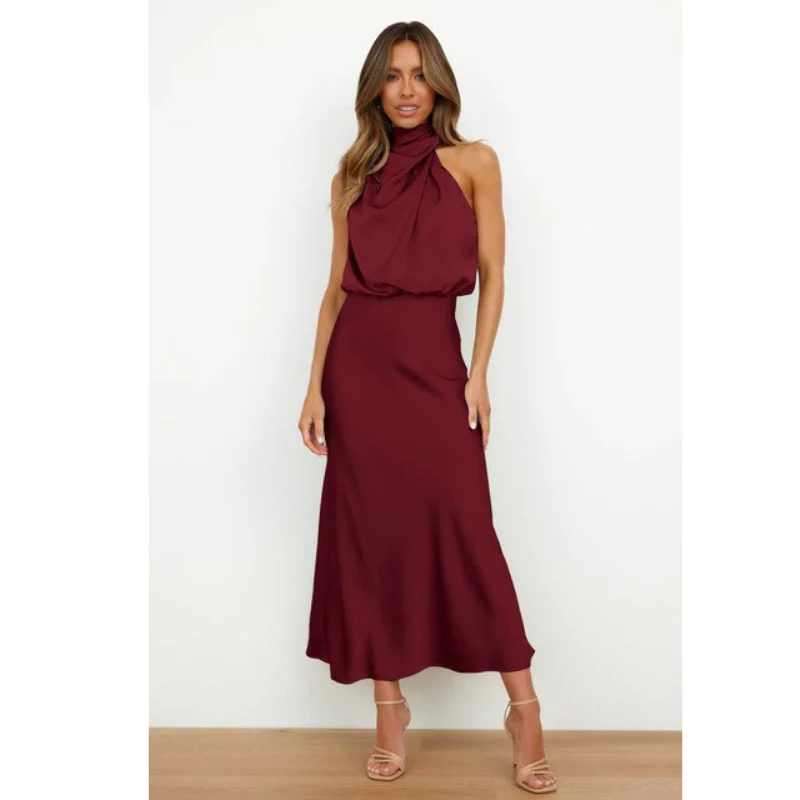 Damenkleid mit Halfterform | Midilänge - Image 6