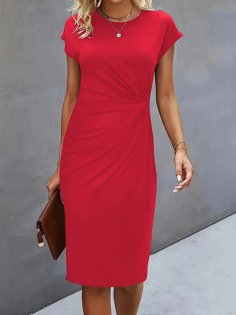 Damenkleid mit Rundhalsausschnitt – Elegantes Sommerkleid für Alltag & Besondere Anlässe - Image 18